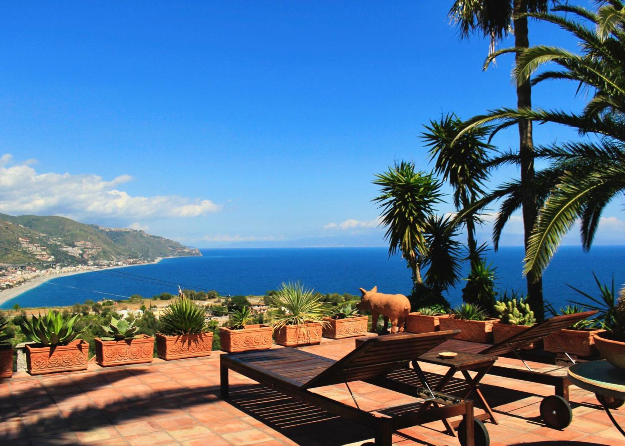 Villa Lou Taormina Private Villa With Panoramic Sea View Pool Buitenkant foto