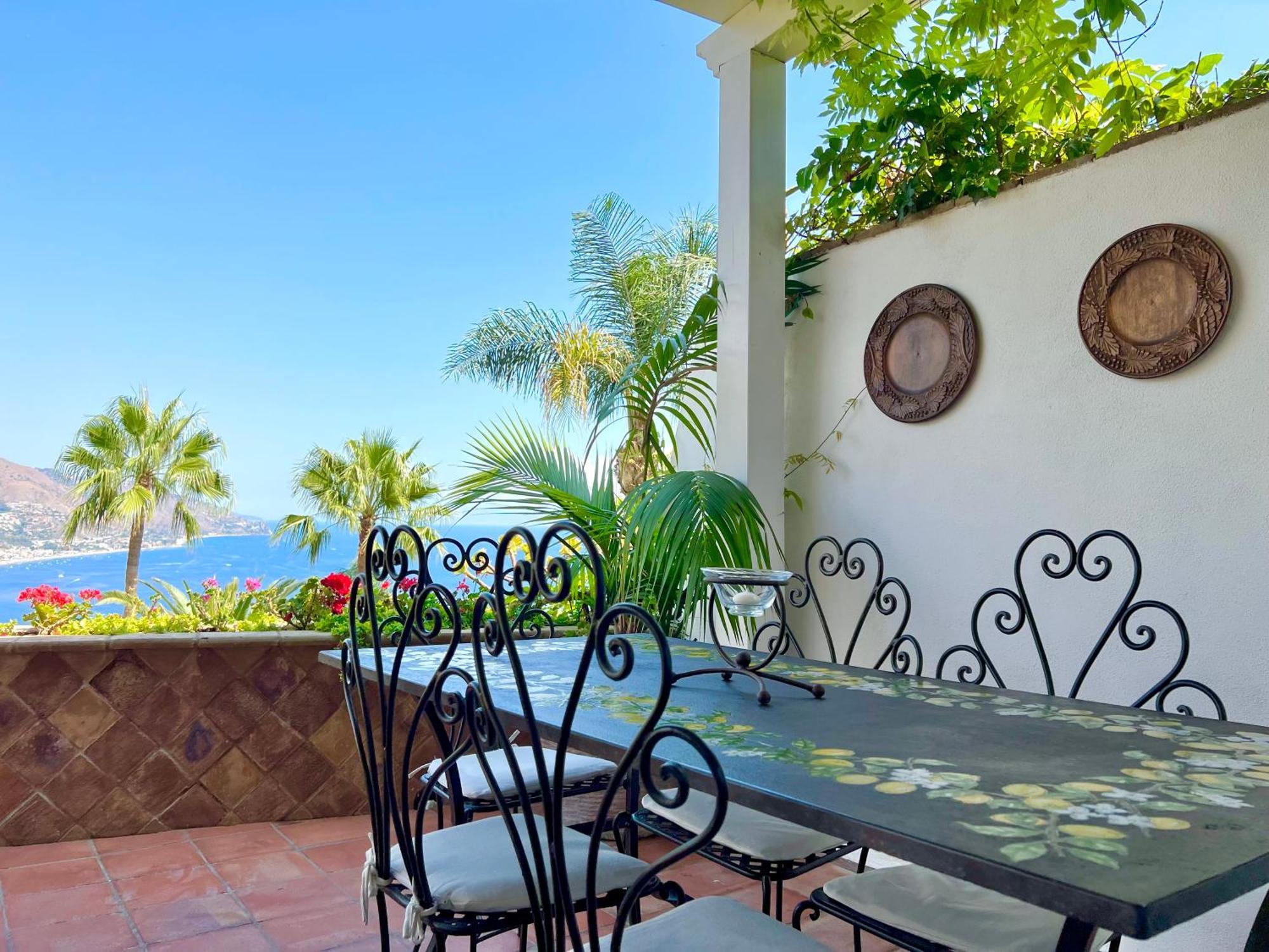 Villa Lou Taormina Private Villa With Panoramic Sea View Pool Buitenkant foto