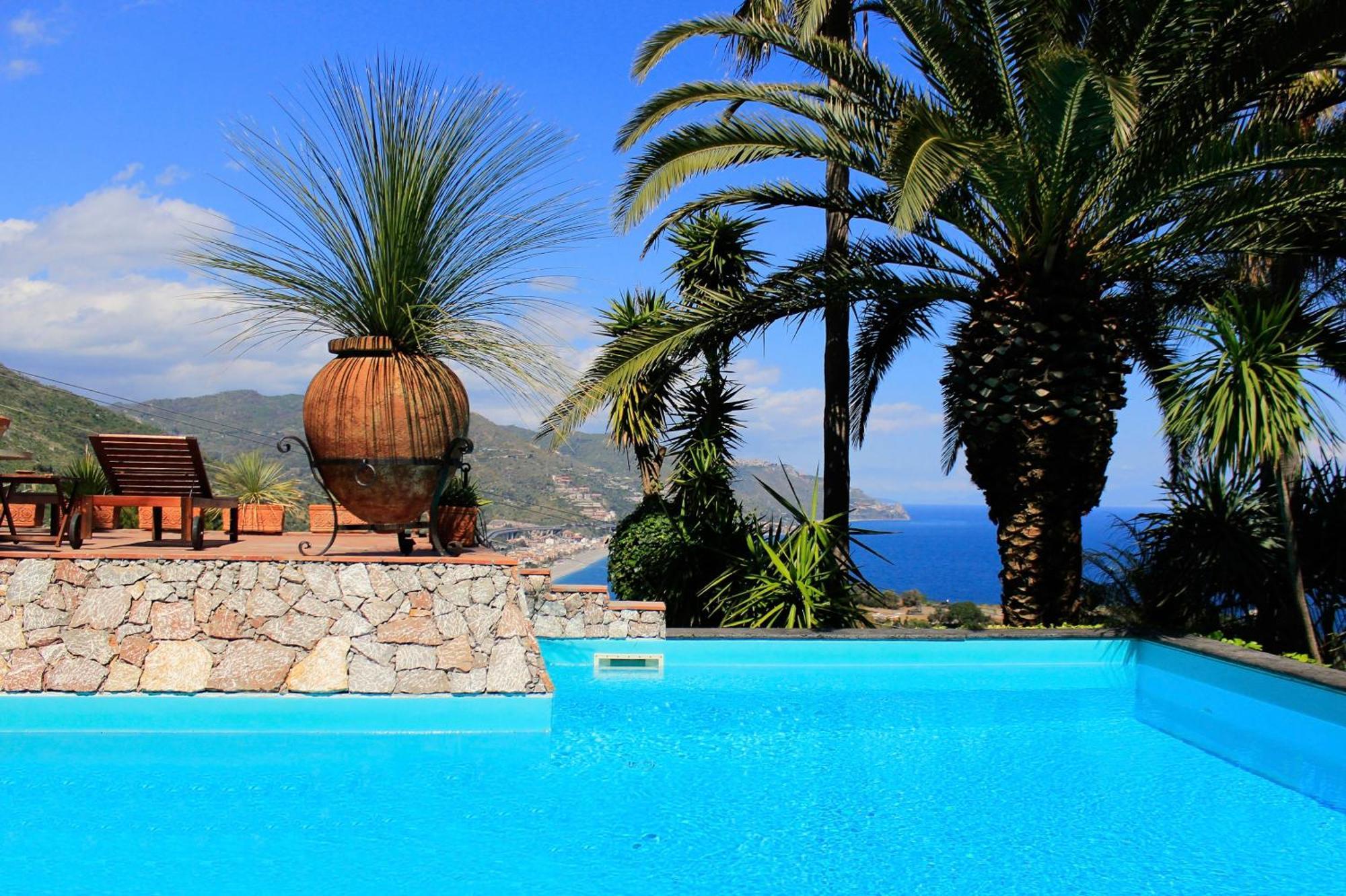Villa Lou Taormina Private Villa With Panoramic Sea View Pool Buitenkant foto