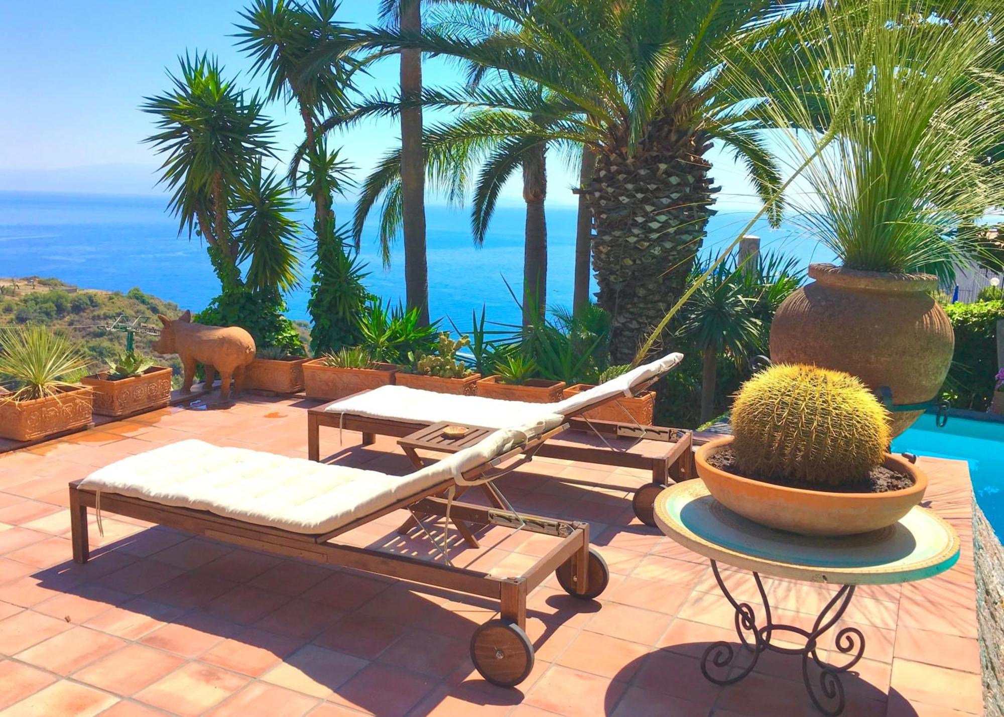 Villa Lou Taormina Private Villa With Panoramic Sea View Pool Buitenkant foto
