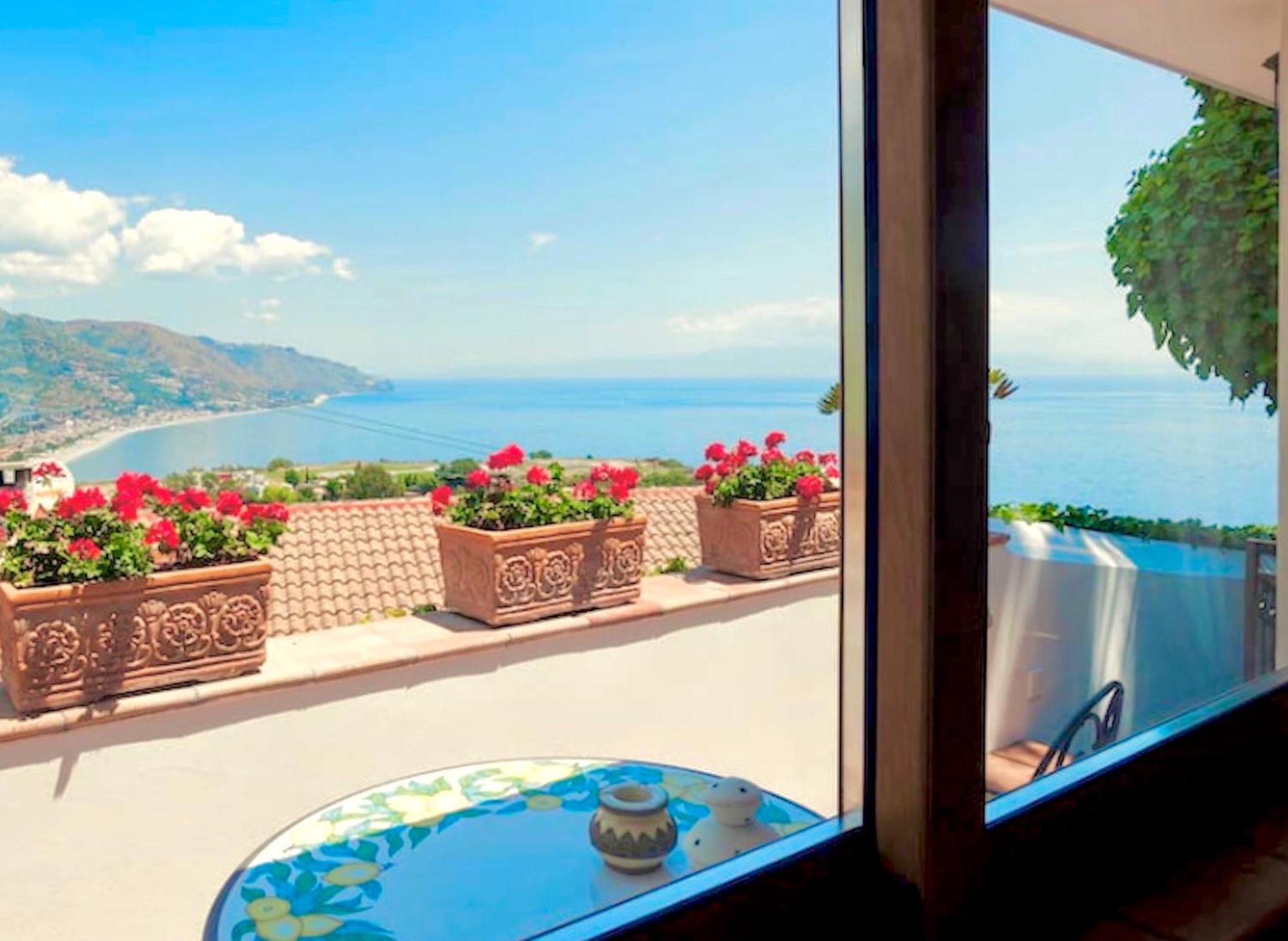 Villa Lou Taormina Private Villa With Panoramic Sea View Pool Buitenkant foto